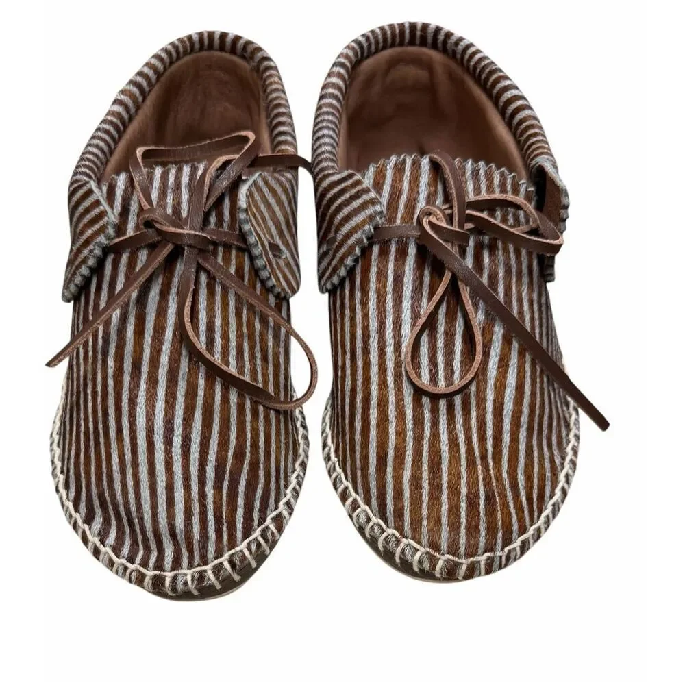 THE GREAT CANYON MOCCASIN in Stripe NWB Size 7